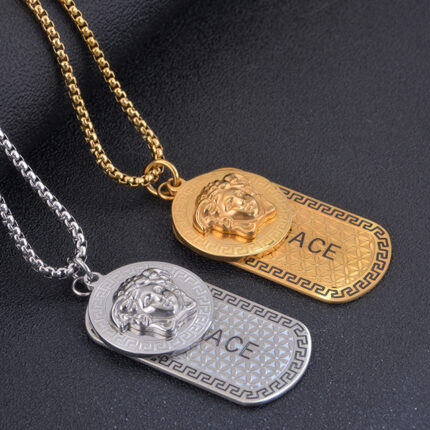 Men Pendant Necklace Chain Christian Jewelry Christmas Gifts Wholesale Gold Plating Hip Hop Gold Chain