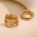 Gold-four-ply with diamonds