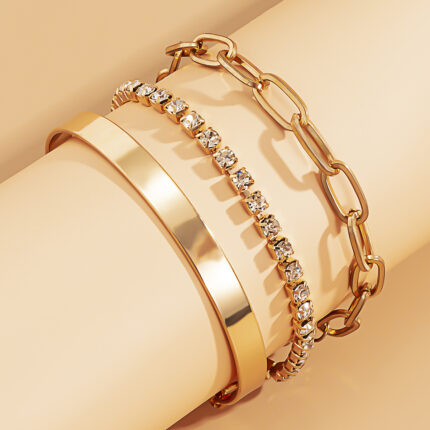 Layered Cuban Chain Bohemian Triple Layer Love Womens Beaded Bracelets