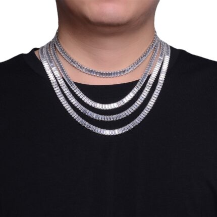 Men's Hip-hop Rap Accessories HIPHOP Full Cuba with Diamonds Gold Necklace