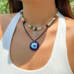 devil eye pendant Necklace